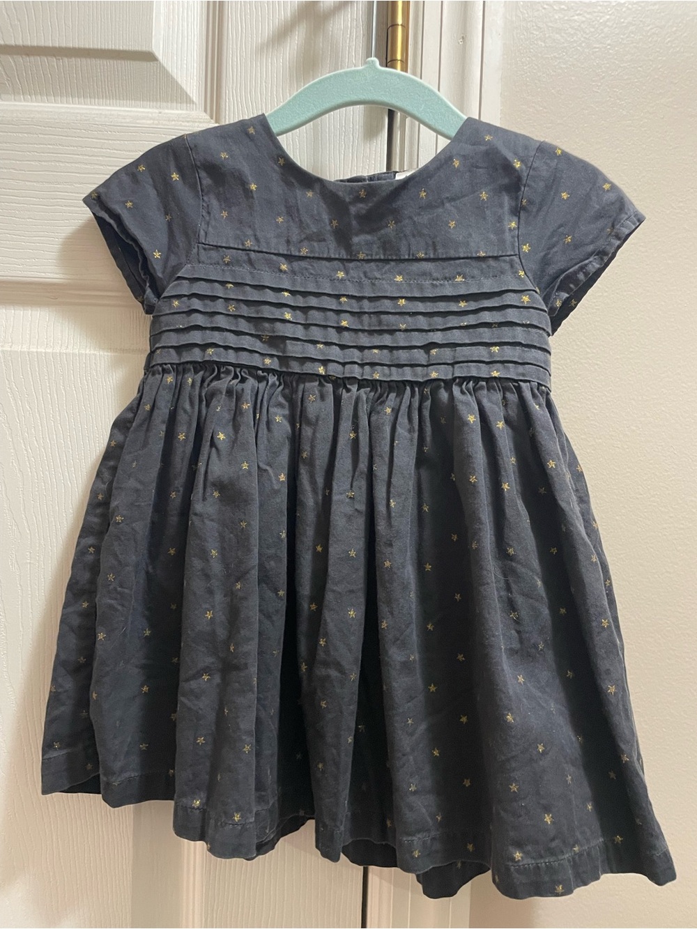 Baby B’gosh Girls' Navy Star-Print Party Dress